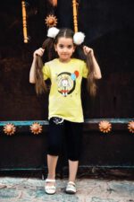 تی شرت شلوارک دخترانه پنبه مدل خرگوش