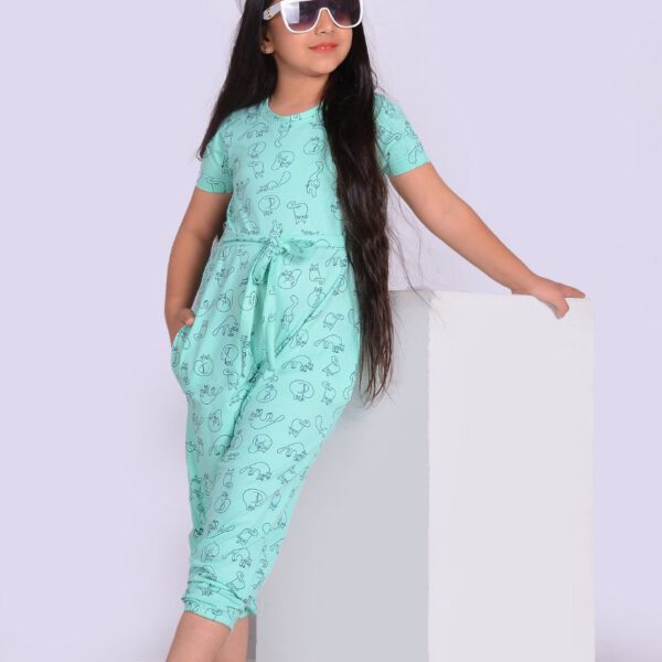 لباس سرهمی دخترانه مدل گربه